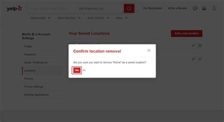 How to delete your Yelp account