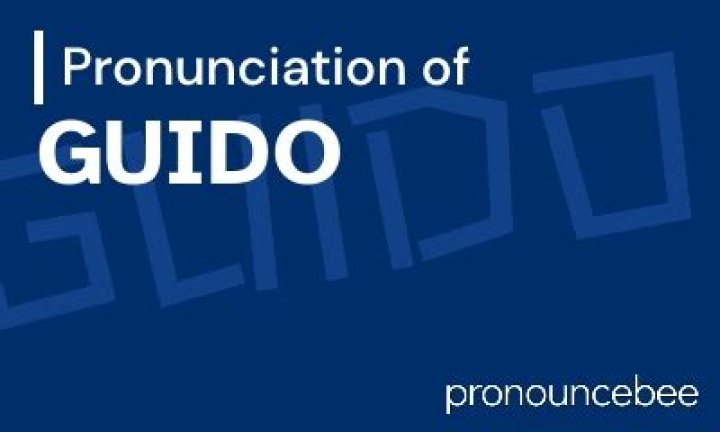 How to pronounce guido