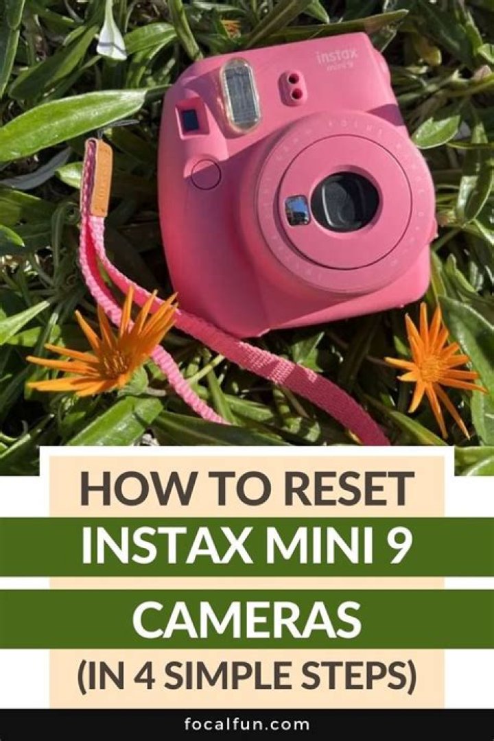 How to reset instax mini 9