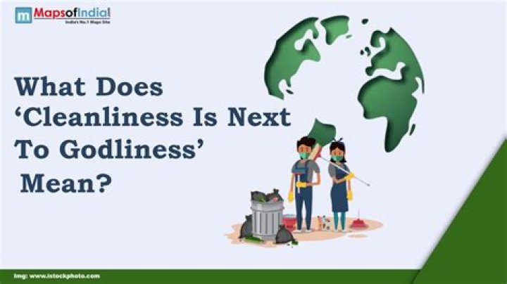 What does cleanliness mean in the bible